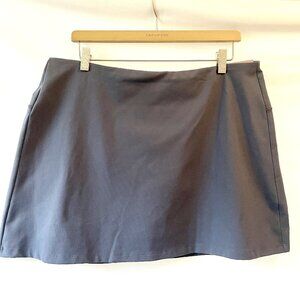 NWT Calia High Rise Mini Skort New A-Line Blue Athletic Skirt built in shorts